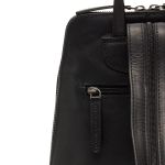 Γυναικείο Δερμάτινο Backpack από Pull-Up Δέρμα Chesterfield Claire C58.023500 Μαύρο – Premium Vintage Design