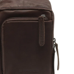 Δερμάτινο Τσαντάκι Χιαστί / Crossbody Chesterfield Riga C58.028401 Καφέ – Premium Pull-Up Δέρμα με Πολλαπλές Θήκες