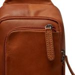 Δερμάτινο Τσαντάκι Χιαστί / Crossbody Chesterfield Riga C58.028431 Κονιάκ – Premium Pull-Up Δέρμα με Πολλαπλές Θήκες