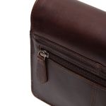 Ανδρικό Δερμάτινο Τσαντάκι Χειρός & Ώμου Chesterfield Lucca C48.127001 Καφέ – Πολυτελές από Wax Pull-Up Δέρμα
