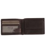 Δερμάτινο Ανδρικό Πορτοφόλι Μικρό Chesterfield Marvin C08.040601 Καφέ με RFID Προστασία – Premium Wax Pull Up Δέρμα
