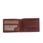 Δερμάτινο Ανδρικό Πορτοφόλι Μικρό Chesterfield Marvin C08.040631 Κονιάκ με RFID Προστασία – Premium Wax Pull Up Δέρμα