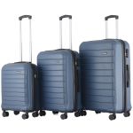 Σετ Βαλίτσες RCM 2319 (3τμχ) Μπλε – ABS Σκληρές με Επέκταση, Κλειδαριά & 4 Ρόδες