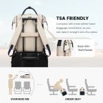 Γυναικείο Σακίδιο LOVEVOOK MB2020 Beige/Khaki με USB για Laptop 15.6”