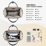 Γυναικείο Σακίδιο LOVEVOOK MB2020 Beige/Khaki με USB για Laptop 15.6”