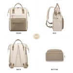 Γυναικείο Σακίδιο LOVEVOOK MB2020 Beige/Khaki με USB για Laptop 15.6”