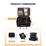 Γυναικείο Σακίδιο Ταξιδίου Καμπίνας Lovevook MB2112 Black/Brown 40lt