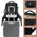 Σακίδιο Πλάτης Καμπίνας LOVEVOOK MB2213 Μαύρο 40L με USB