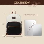 Γυναικείο Σακίδιο Για Laptop Lovevook MB3222 15.6″ Μπεζ/Μαύρο | Αντικλεπτικός Σχεδιασμός | Για Γραφείο & Ταξίδι