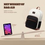 Γυναικείο Σακίδιο Για Laptop Lovevook MB3222 15.6″ Μπεζ/Μαύρο | Αντικλεπτικός Σχεδιασμός | Για Γραφείο & Ταξίδι