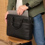 Δερμάτινη Επαγγελματική Τσάντα Chesterfield c40.110600 Μαύρο Imperia | Θήκες Οργάνωσης & Wax Pull Up Δέρμα