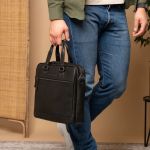 Δερμάτινη Επαγγελματική Τσάντα Chesterfield c40.110600 Μαύρο Imperia | Θήκες Οργάνωσης & Wax Pull Up Δέρμα