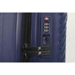 Premium Βαλίτσα Καμπίνας 55x39x20 Πολυπροπυλένιο Paulter 2729/20 Μπλε | Επέκταση & 4 Διπλοί Τροχοί