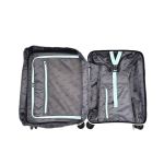 Premium Βαλίτσα Καμπίνας 55x39x20 Πολυπροπυλένιο Paulter 2729/20 Μαύρο | Επέκταση & 4 Διπλοί Τροχοί