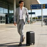 Άθραυστη Βαλίτσα Καμπίνας Πολυπροπυλενίου 50x22x36 Newcom N1312-50 Μαύρο | Αντιχαρακτική για 8 Κιλά