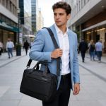 Τσάντα Ταξιδίου Καμπίνας 40x30x20 NewCom Ν1448540001 Μαύρο | Προσωπικό Αντικείμενο Underseat