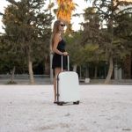 Μεσαία Βαλίτσα 68×26,5×46 Newcom N1488-60 Λευκό | Πολυκαρμπονικό PC | Check-in έως 23 Κιλά