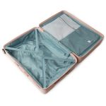 Σκληρή Βαλίτσα Καμπίνας 55x38x22 Newcom N1490-50 Ροζ/Σομόν | Premium Χειραποσκευή με Διπλές Ρόδες