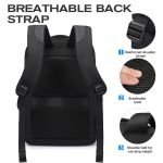 Business Backpack NewCom N1705445001 Μαύρο | Έξυπνη Οργάνωση & Εργονομική Πλάτη | Ιδανικό για Επαγγελματικά Ταξίδια