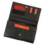 Γυναικείο Δερμάτινο Πορτοφόλι Pierre Cardin 455 TILAK130 Μαύρο – RFID Προστασία, Κομψό & Πολλές Θήκες