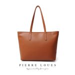 Γυναικεία Τσάντα Ώμου Shopper Pierre Loues 914-62 Καφέ | Ασφαλές Φερμουάρ & Ιμάντες Microfiber | Απόλυτη Οργάνωση & Στυλ
