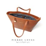Γυναικεία Τσάντα Ώμου Shopper Pierre Loues 914-62 Καφέ | Ασφαλές Φερμουάρ & Ιμάντες Microfiber | Απόλυτη Οργάνωση & Στυλ