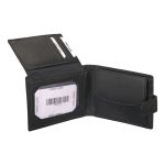 Δερμάτινο Ανδρικό Πορτοφόλι RCM N37 Μαύρο – με RFID Προστασία & Εξωτερικό Κούμπωμα