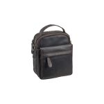Ανδρικό Δερμάτινο Τσαντάκι Ώμου Μικρό Chesterfield C48.182601 Καφέ | 2 Κεντρικές Θέσεις & 4 Τσέπες | Χειρολαβή
