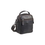 Ανδρικό Δερμάτινο Τσαντάκι Ώμου Μικρό Chesterfield C48.182601 Καφέ | 2 Κεντρικές Θέσεις & 4 Τσέπες | Χειρολαβή