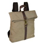 Σακίδιο Πλάτης Rolltop RCM 17400 Μπεζ Αδιάβροχο με Θήκη Laptop 14