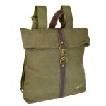 Σακίδιο Πλάτης Rolltop RCM 17400 Χακί Αδιάβροχο με Θήκη Laptop 14