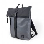 Αδιάβροχο Σακίδιο Πλάτης Roll Top Diplomat Brooklyn BR304 Γκρι – Laptop 15.6