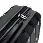 Σετ 2 Βαλίτσες (Καμπίνας & Μεσαία) Seagull SG180 Μαύρο | Άθραυστο Πολυπροπυλένιο, με Επέκταση & Ρόδες