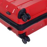 Σετ Βαλίτσες Τριάδα (S, M, L) Seagull SG180 Κόκκινο – Άθραυστο Πολυπροπυλένιο με Επέκταση & 4 Ρόδες
