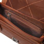 Ανδρικό Δερμάτινο Τσαντάκι Χειρός & Ώμου Chesterfield Lucca C48.127031 Κονιάκ – Πολυτελές από Wax Pull-Up Δέρμα