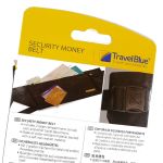 Τσαντάκι Μέσης Ταξιδίου Ασφαλείας TRAVEL BLUE 114 Μαύρο – Slim Κάτω από τα Ρούχα, για Χρήματα & Διαβατήριο
