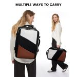 Σακίδιο Καμπίνας LOVEVOOK UB2194 Black/Beige 40L Carry-on για Laptop 17.3”