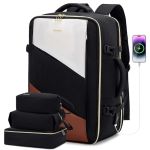 Σακίδιο Καμπίνας LOVEVOOK UB2194 Black/Beige 40L Carry-on για Laptop 17.3”