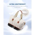 Σετ Σάκος Ταξιδιού & Γυμναστηρίου 35L Lovevook UB3171 Μπεζ/Μαύρο | Καμπίνας | Αδιάβροχο, Ελαφρύ με Θήκη Παπουτσιών