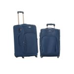Σετ Βαλίτσες RCM 16108 SET2 Μπλε – Καμπίνας & Μεσαία, Υφασμάτινες, Ελαφριές & Επεκτεινόμενες
