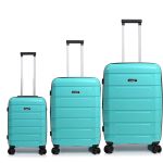 Σετ Βαλίτσες Τριάδα (S, M, L) Seagull SG180 Σιέλ – Άθραυστο Πολυπροπυλένιο με Επέκταση & 4 Ρόδες
