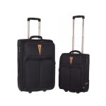 Premium Σετ 2 Υφασμάτινες Βαλίτσες Diplomat ZC6100-SET2 Μαύρο | Καμπίνας & Μεσαία | Θήκη για Κοστούμι | Ιδανικές για Aegean