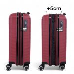Μεγάλη Σκληρή Βαλίτσα RAIN RB80152 Μπορντό 75εκ 95L | Πολυπροπυλένιο & Επέκταση | Check-in 23+ Κιλών