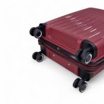 Μεσαία Σκληρή Βαλίτσα RAIN RB80152 Μπορντό 65εκ 70L |Άθραυστο Πολυπροπυλένιο | Check-in 23 Κιλών