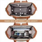 Γυναικείο Σακίδιο Laptop Lovevook WB1577 15.6″ Μπεζ/Καφέ | Θύρα USB & 19 Θήκες | Αντικλεπτικός Σχεδιασμός