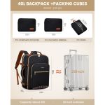 Σετ Ταξιδιωτικό Σακίδιο LOVEVOOK WB2029 Black/Leopard – 40L με Νεσεσέρ & Θήκη Παπουτσιών – Ιδανικό και ως Χειραποσκευή