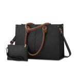 Επαγγελματικό Γυναικείο Σετ Τσάντας Ώμου / Χειρός Lovevook WB2035 Μαύρο | 10 Θήκες & Αδιάβροχη Προστασία