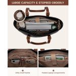 Γυναικεία Τσάντα Ώμου Laptop Lovevook WB3147 Μαύρο/Καφέ | Vintage Design & 13 Θήκες | Μεταλλικά Πόδια Στήριξης