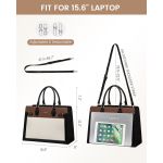 Γυναικεία Τσάντα Ώμου Laptop Lovevook WB3183 Μπεζ/Καφέ | Αδιάβροχο & Έξυπνη Οργάνωση | Θήκη Laptop & iPad