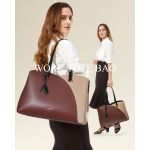 Γυναικεία Τσάντα Ώμου Tote Lovevook WB3290 Μπεζ/Καφέ 20L | Καθημερινή Τσάντα για Πόλη & Γραφείο